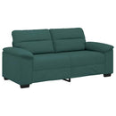 2-personers sofa 180x81x84 cm stof mørkegrøn