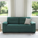 2-personers sofa 180x81x84 cm stof mørkegrøn