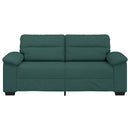 2-personers sofa 180x81x84 cm stof mørkegrøn