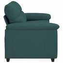 2-personers sofa 180x81x84 cm stof mørkegrøn