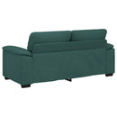 2-personers sofa 180x81x84 cm stof mørkegrøn