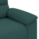 2-personers sofa 180x81x84 cm stof mørkegrøn