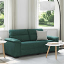 2-personers sofa 180x81x84 cm stof mørkegrøn