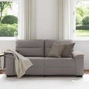 2-personers sofa 180x81x84 cm stof gråbrun