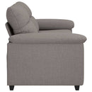 2-personers sofa 180x81x84 cm stof gråbrun