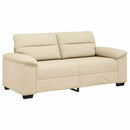 2-personers sofa 180x81x84 cm stof cremefarvet