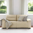 2-personers sofa 180x81x84 cm stof cremefarvet