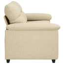 2-personers sofa 180x81x84 cm stof cremefarvet