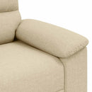 2-personers sofa 180x81x84 cm stof cremefarvet