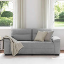 2-personers sofa 180x81x84 cm stof skygrå