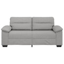 2-personers sofa 180x81x84 cm stof skygrå