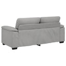 2-personers sofa 180x81x84 cm stof skygrå