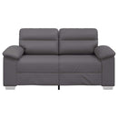 2-personers sofa grå 160x81x84 cm kunstlæder