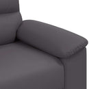 2-personers sofa grå 160x81x84 cm kunstlæder