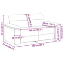 2-personers sofa grå 160x81x84 cm kunstlæder