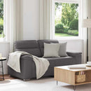 2-personers sofa grå 160x81x84 cm kunstlæder
