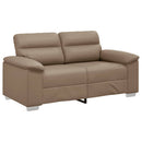 2-personers sofa cappuccino 160x81x84 cm kunstlæder