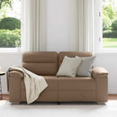 2-personers sofa cappuccino 160x81x84 cm kunstlæder