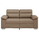 2-personers sofa cappuccino 160x81x84 cm kunstlæder