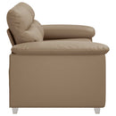 2-personers sofa cappuccino 160x81x84 cm kunstlæder