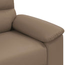 2-personers sofa cappuccino 160x81x84 cm kunstlæder
