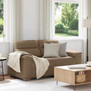 2-personers sofa cappuccino 160x81x84 cm kunstlæder