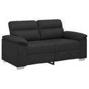2-personers sofa sort 160x81x84 cm kunstlæder