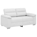 2-personers sofa hvid 160x81x84 cm kunstlæder
