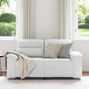 2-personers sofa hvid 160x81x84 cm kunstlæder