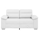 2-personers sofa hvid 160x81x84 cm kunstlæder