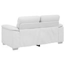 2-personers sofa hvid 160x81x84 cm kunstlæder