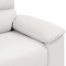 2-personers sofa hvid 160x81x84 cm kunstlæder