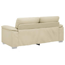 2-personers sofa cremefarvet 180x81x84 cm kunstlæder