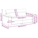 2-personers sofa cremefarvet 180x81x84 cm kunstlæder