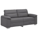 2-personers sofa grå 180x81x84 cm kunstlæder