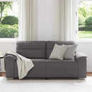 2-personers sofa grå 180x81x84 cm kunstlæder