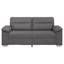 2-personers sofa grå 180x81x84 cm kunstlæder
