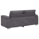 2-personers sofa grå 180x81x84 cm kunstlæder