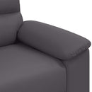 2-personers sofa grå 180x81x84 cm kunstlæder