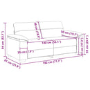 2-personers sofa grå 180x81x84 cm kunstlæder