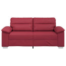 2-personers sofa vinrød 180x81x84 cm kunstlæder