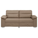 2-personers sofa cappuccino 180x81x84 cm kunstlæder