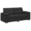 2-personers sofa sort 180x81x84 cm kunstlæder
