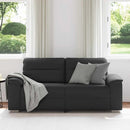 2-personers sofa sort 180x81x84 cm kunstlæder