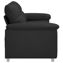 2-personers sofa sort 180x81x84 cm kunstlæder