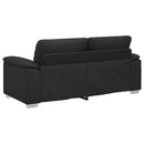 2-personers sofa sort 180x81x84 cm kunstlæder