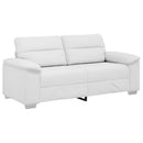2-personers sofa hvid 180x81x84 cm kunstlæder