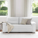 2-personers sofa hvid 180x81x84 cm kunstlæder