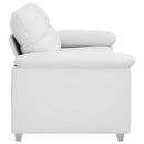 2-personers sofa hvid 180x81x84 cm kunstlæder