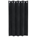 Mørklægningsgardiner 2 pcs Sort 140 x 140 cm Fløjl
